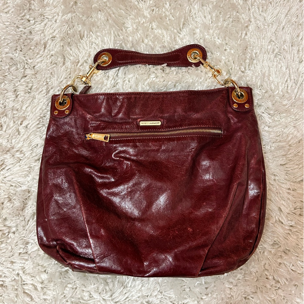 Rebecca Minkoff Vintage Dark Red Leather Purse